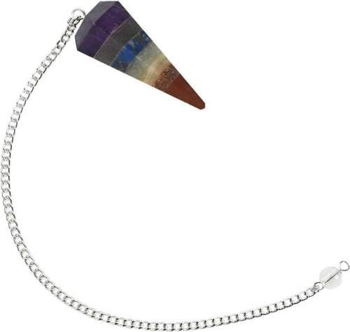 7 Chakra Stones Pendulum Gemstone Pendant Energy Healin