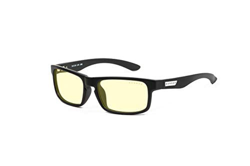 GUNNAR - Premium Gaming and Computer Glasses - Blocks 65% Blue Light - Enigma, Onyx, Amber Tint