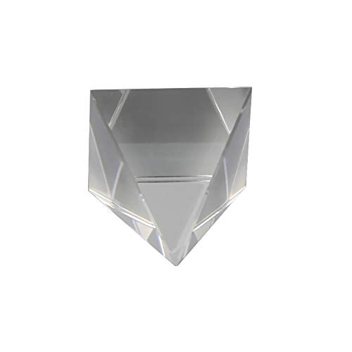 Pyramid Crystal, Optical Glass Triangular Prism, Energy Generator Prisms, for Teaching Experiment Tool Light Spectrum Physics and Photo Photography Family Decoration Gift, 40mm