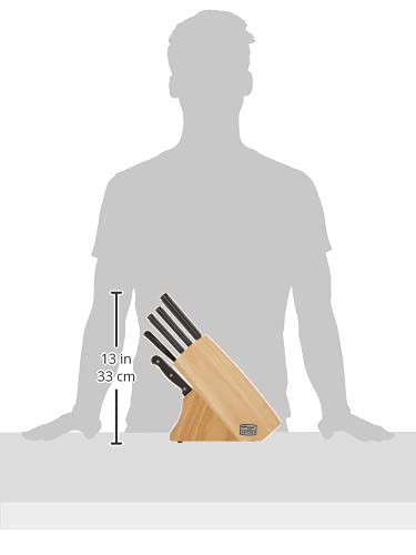 Essentials 15 Piece Stainless Steel Kitchen Knife Set with Shears, Paring, Fruit, Utility, Santoku, Bread, and Steak Knives, Knife Set for the Kitchen with Block