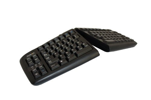 GTN-0099 V2 Adjustable Ergonomic Keyboard -- PC Only (USB &amp; PS2) Black
