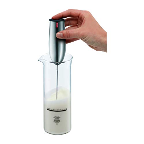 Schiuma Battery Operated Milk Frother for Coffee Lattes, Hot Chocolate, Mocha, Cappuccino, Black