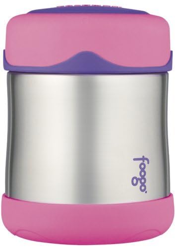Thermos Foogo Vacuum Insulated Stainless Steel 10-Ounce Food Jar, Charcoal/Teal (B3004TS2)