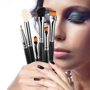 Silky 10Pcs Eyeshadow Makeup Brush Set Essential Eye Makeup Brushes Kit