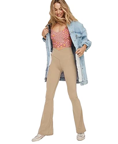 TOPYOGAS Women&#39;s Casual Bootleg Yoga Pants V Cr