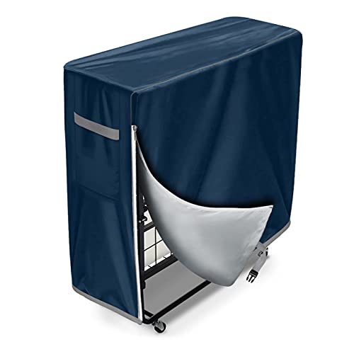 Folding Bed Storage Cover, Fits 31-Inch Single Folding Beds (31.5”×14”×44”) Waterproof and dustproof Protection Folding Bed Cover, Dark Blue
