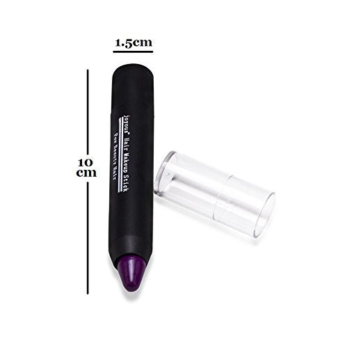 Professional Hair Chalk Temporary Hair Dye Non-toxic Hair Color Crayon Cover White Hair Color Patch (2packs-black-coffee)