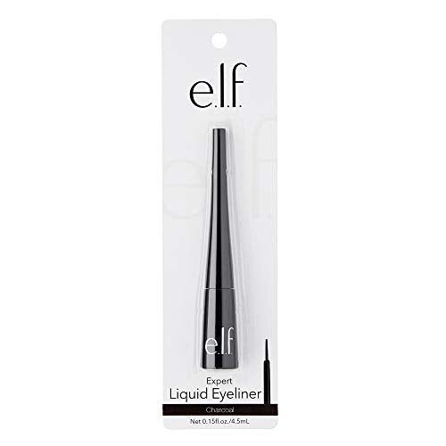 Liquid Eyeliner, High-pigment Liquid Eyeliner With Extra-Fine Brush Tip, Easy Glide Smudge-proof Formula, Charcoal