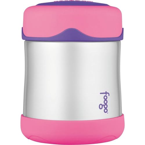 Thermos Foogo Vacuum Insulated Stainless Steel 10-Ounce Food Jar, Charcoal/Teal (B3004TS2)