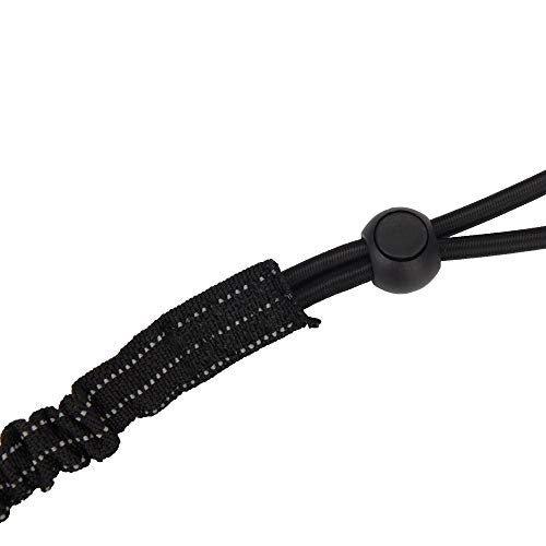 Tool Lanyard, 5 Pack Safety Tool Leash, Retractable Bungee Cord with Aluminum Lock Carabiner and Adjustable Loop End, Maximum Weight Limit 13.6KG / 30lb, Fall Restraint with Shock Cord Stopper