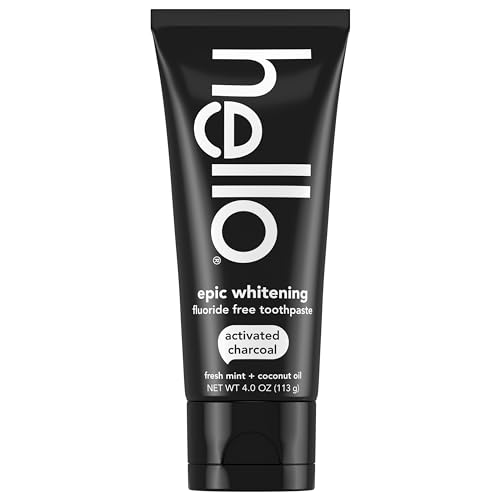 hello Activated Charcoal Epic Whitening Fluoride Free T