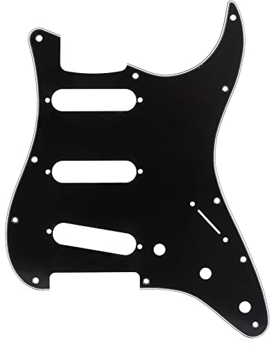 Fender Modern Pickguard, Stratocaster, 11-Hole - Black