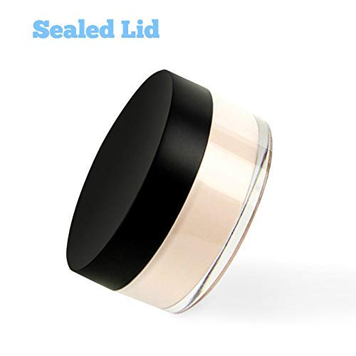 Kalevel Empty Makeup Powder Container 50ml with Puff Lo