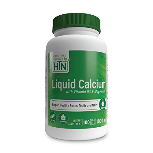 Health Thru Nutrition Liquid Calcium 1000mg, Magnesium 