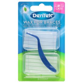 Dentek Wax For Braces Fresh Mint Twin Pack (2 Pack)