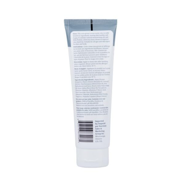 Natural Skin Milk Udder Cream - Lightweight Face & Body Moisturizer for Sensitive, Irritated, Dry or Itchy Skin, For All Ages Including Children, 120g/4.2oz