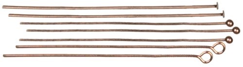 Cousin Jewelry Basics Head Pin/Eye Pin, Copper, 135-Pie