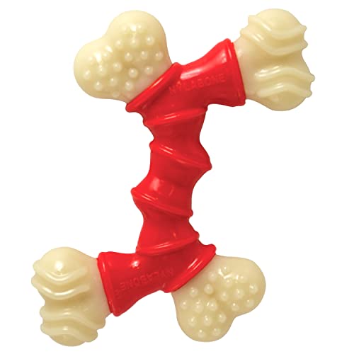 Double Bone Power Chew Toy for Dogs, Dog Toys for Aggressive Chewers, Bacon Flavor, X-Large - 50+ lbs, 1 Count
