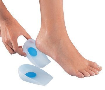 BOOLAVARD Pair of Silicone Gel Heels in 100% Medical-Gr