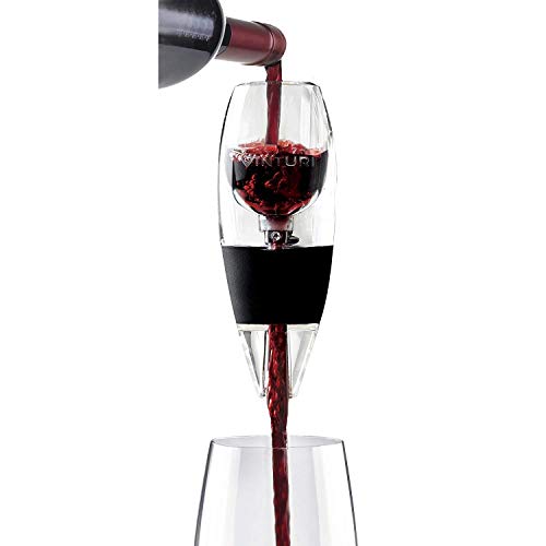 Red Wine Aerator Includes Base Enhanced Flavors with Smoother Finish, Black