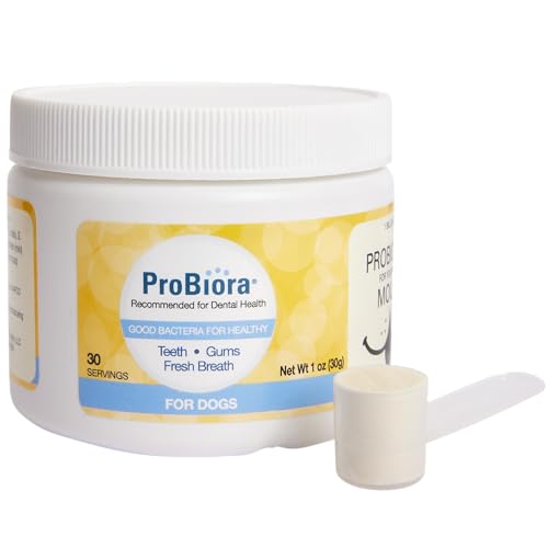 Probiora for Dogs | Dog Probiotic Supplement for Oral Care | Pet Probiotics to Reduce Bad Breath | Dog Nutritional Supplement for Dental Health | 30 Servings (Jar)