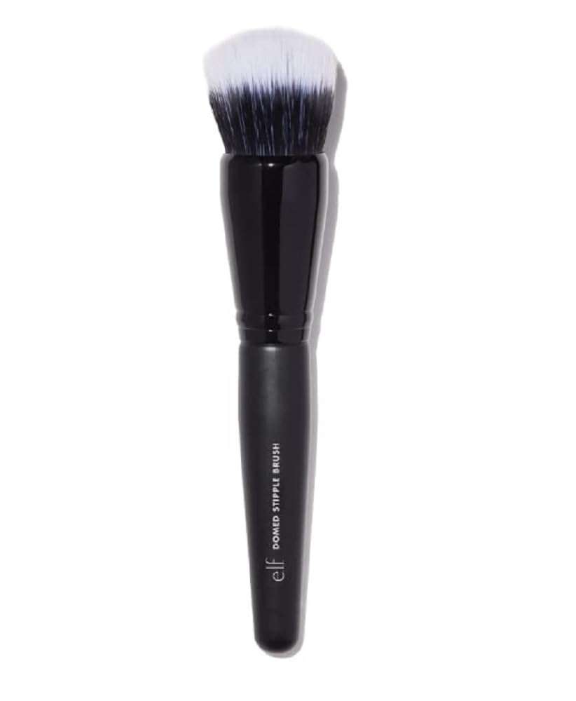 Domed Stipple Brush, Makeup Brush For Blending Product Into Skin, Creates A Soft Focus Effect, Made With Synthetic Bristles