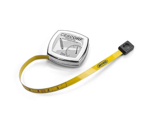 Tape Measure, 6mm x 2m, Metric, with Blank Space Before Zero, Ideal for Dieticians, Nutritionists, Trainers