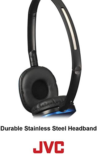 Black Flat and Foldable Colorful Flats On Ear Headphone with 3.94 foot Gold Plated Phone Slim Plug HAS160B