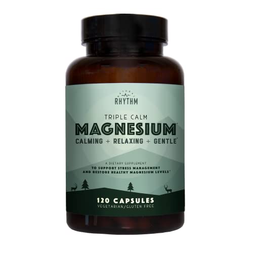 Triple Calm Magnesium 150 mg - 120 Capsules – Magnesium Complex Compound Supplement with Magnesium Glycinate, Malate, and Taurate. Calming Blend for Promoting Rest and Relaxation.