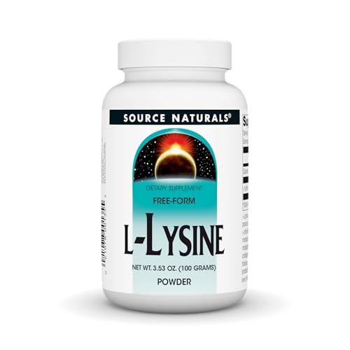 Source Naturals L-Lysine Free Form Powder -Amino Acid S