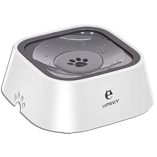 Dog Bowl Dog Water Bowl No Spill Pet Water Bowl No Drip Slow Water Feeder Dog Bowl No-Slip Pet Water Dispenser 35oz Slow Drinking Bowl for Dogs and Cats