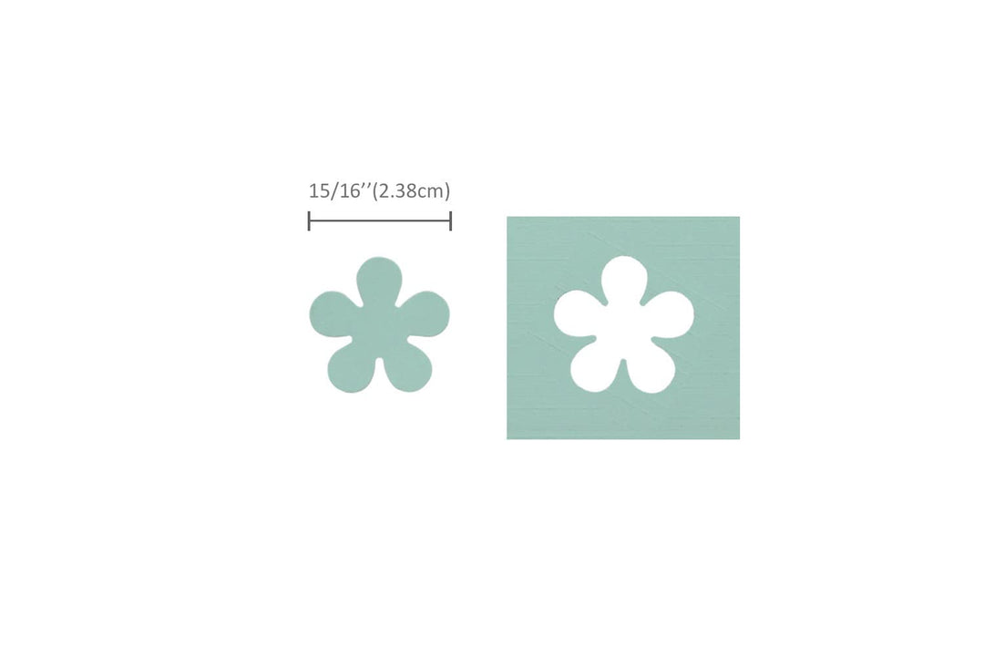 Bira Craft 1 inch Flower 3 Shape Lever Action Craft Punch for Paper Crafting Scrapbooking