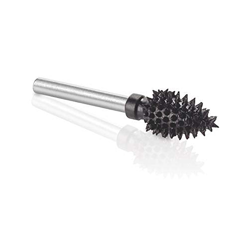 Extreme Flame Rotary Burr, 1/8 Shaft, Very Coarse- Woodworking Attachment for Dremel, Foredom, DeWalt, Milwaukee. Abrasive Tungsten Carbide, 1/4 (6.3mm) Dia. X 1/2 (12.7mm) Length FLX-14-EC