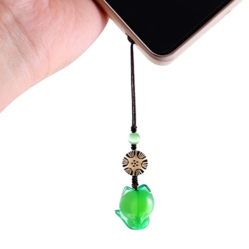 Hemobllo Cell Phone Strap Cartoon Fox Phone Charm Key C