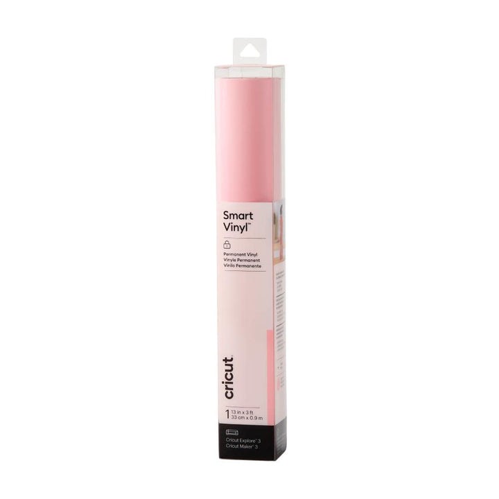 Smart Permanent Vinyl (13in x 3ft, Light Pink) for Explore and Maker 3 - Matless cutting for long cuts up to 12ft