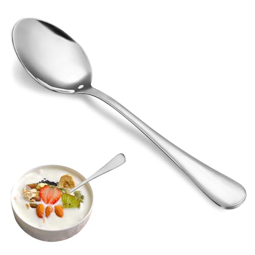 Teaspoon Set,16 Piece 6.7 Spoons Silverware,Premium Food Grade 18/10 Stainless Steel Tea Spoons,Durable Small Spoons,Good Teaspoons,Dessert Spoons,Kitchen Spoons Set,Mirror Finish &amp; Dishwasher Safe