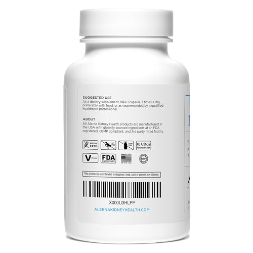 Alerna Kidney Health Tart Cherry Extract 1200 mg, 100 V