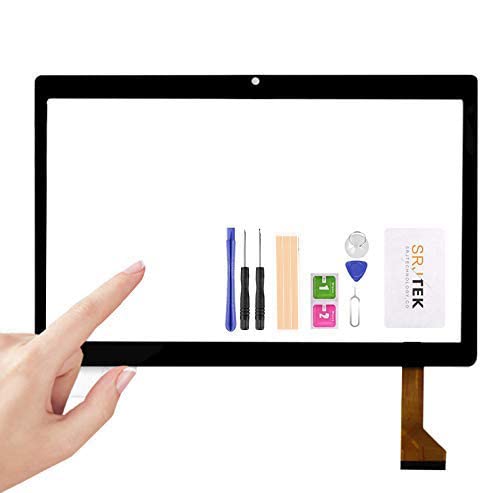 for 10.1'' Inch Zonko K105 Tablet PC Front Outter Touch Screen Panel Digitizer Sensor Glass Replacement Phablet Multitouch (Black)(Bigger Size)