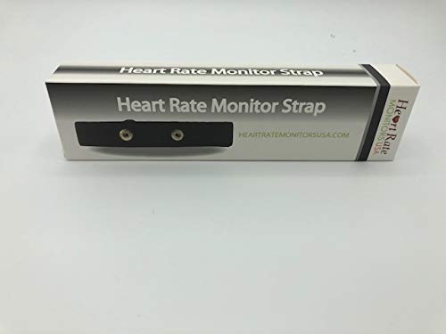 Heart Rate Monitor USA Replacement Soft Transmitter Strap (works with Polar H1, H7, H9, H10 and Polar Wearlink Models &amp; Garmin Dual) Size Med/XXL