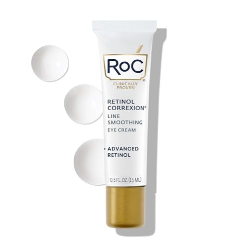 Retinol Correxion Under Eye Cream for Dark Circles & Puffiness, Daily Wrinkle Cream, Anti Aging Line Smoothing Skin Care Treatment, Stocking Stuffers for Men & Women, 0.5 oz (Packaging May Vary)