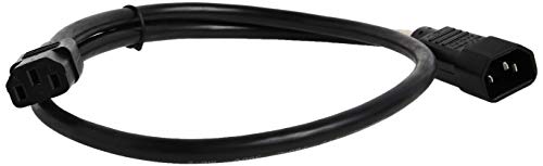 TRIPP LITE P005-003 Heavy Duty Power Extension Cord 15A 14AWG C14 to C13, 3-Feet Black