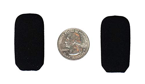 LS35 Replacement Microphone Covers - for Lightspeed Aviation Pilot Headset - Foam Windscreen - 2 Pack