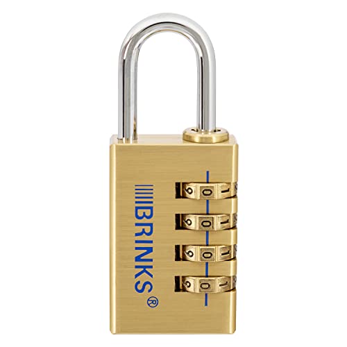 - 30mm Solid Brass 4-Dial Resettable Padlock - Chrome Plated With Hardened Steel Shackle