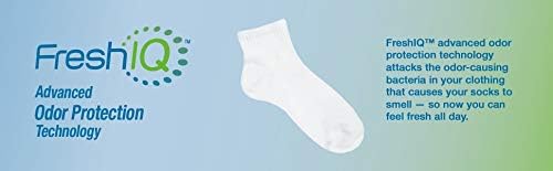 mens 6-pack Cushion crew socks, White, 6 12 US