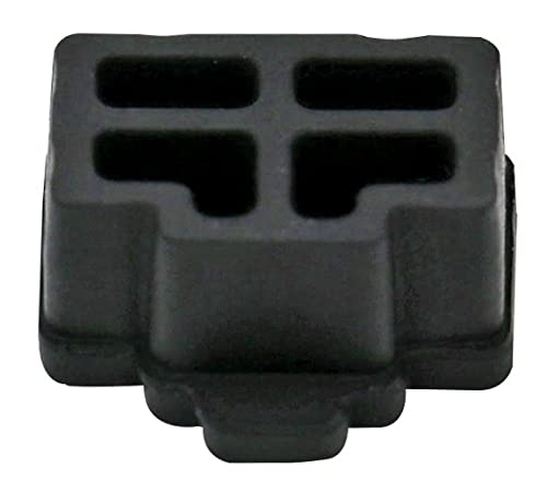 50 Pcs Black Ethernet Hub Port RJ45 Anti Dust Cover Cap Protector Plug