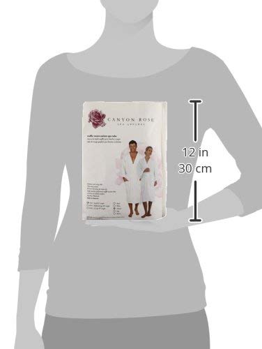 Unisex Waffle Weave Spa Robe, Sand, S