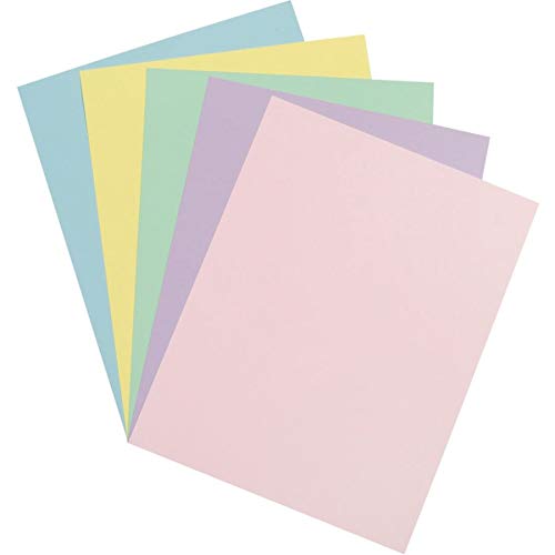 Card Stock, 8 1/2 inches x 11 Inches, Pastel Assortment, 100 Sheets (101315)