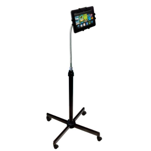 Universal Floor Stand - CTA Universal Height-Adjustable Gooseneck Floor Stand for iPad 5th &amp; 6th Gen, Kindle Fire HD 8.9, &amp; Most 9.7-10.1 Tablets. (PAD-UAFS)