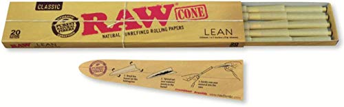 RAW Classic Natural Unrefined Pre Rolled Cones - 20 Con