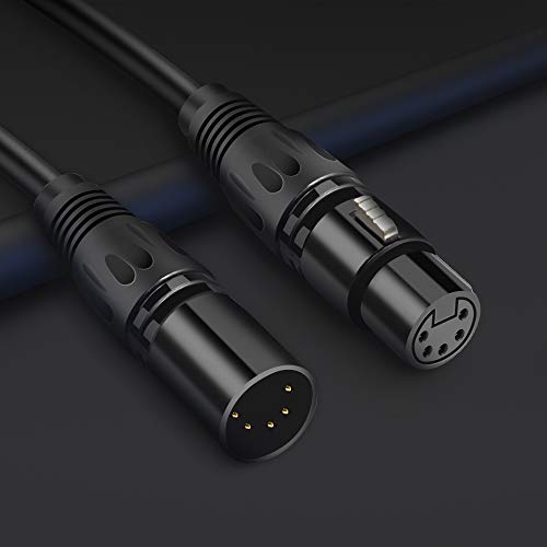 SiYear XLR 5 pin RJ45 Adapter Cable-XLR 5 Pin Male to R
